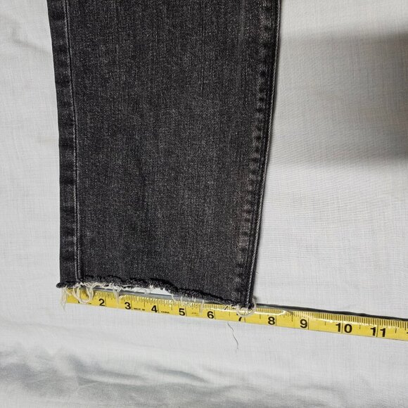 Favorite Daughter Jordie Charcoal Gray Distressed Jeans Size 34 Stretch Cotton - Picture 14 of 16